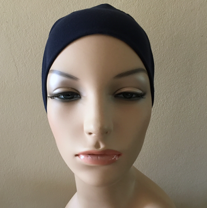 Navy Sleep Cap - front view