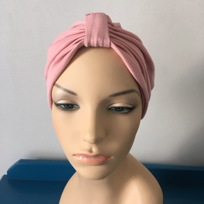 Classic Turban - Dusty Pink - front view